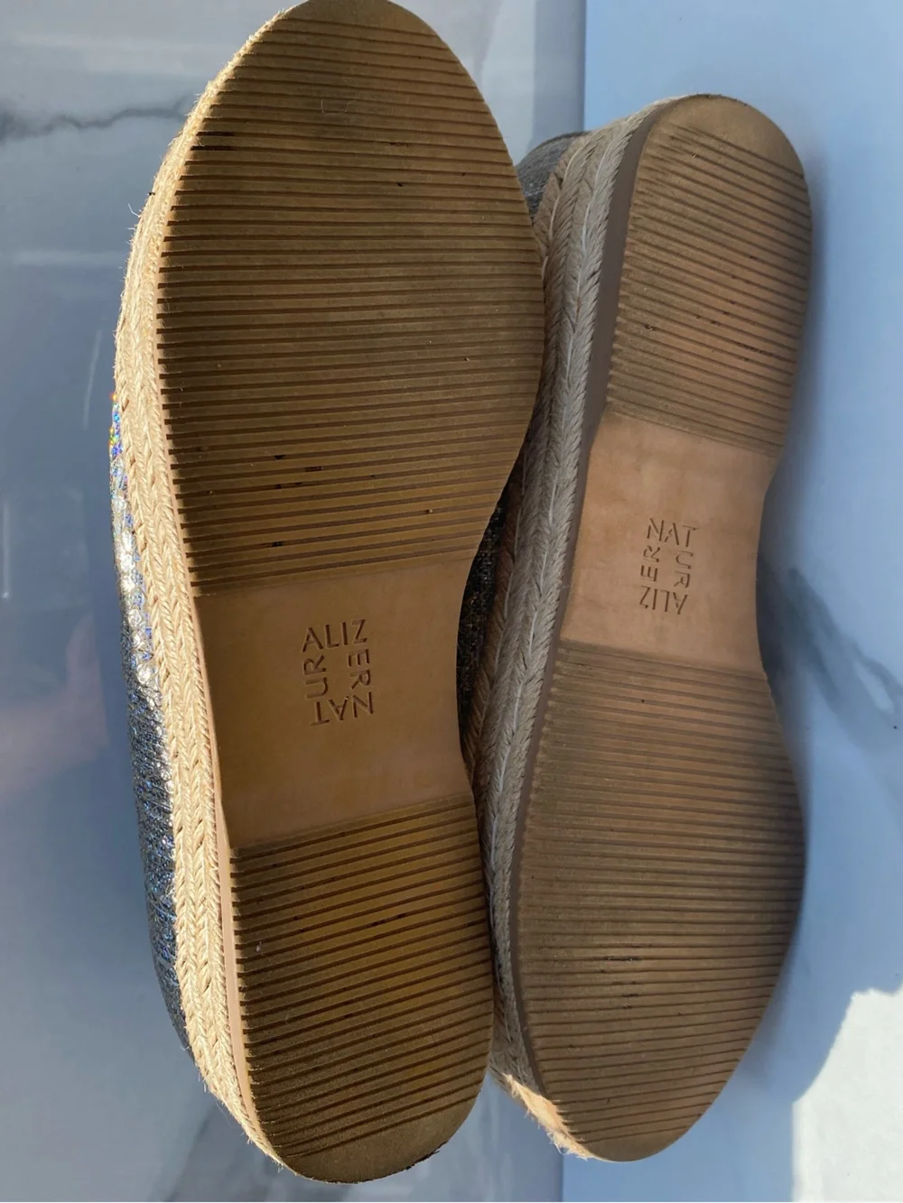 Naturalizer Women's Thea 3 Platform Leather Espadrilles Summer  Vacation  Comfy